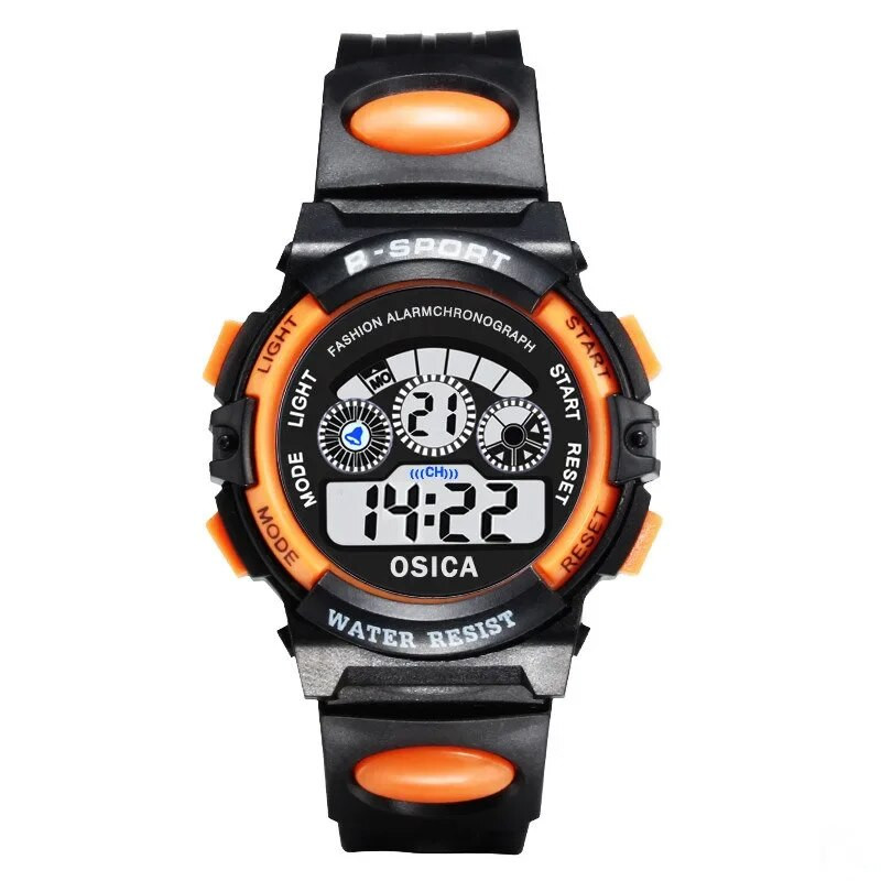 Bērnu elektroniskais pulkstenis Gaismas digitālais pulkstenis Life Ūdensizturīgs gaismas modinātājs Pulkstenis zēniem Meitenes Bērnu studentu pulkstenis