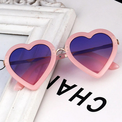 2023. g. Jaunas bērnu sirds Saulesbrilles Modes Zēni Meitenes Zīmols Dizains Mīlestība Brilles Bērniem Bērniem Jauki multfilmas Saulesbrilles Anti UV400