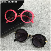 Bērnu saulesbrilles Bērnu klasiskas apaļas saulesbrilles zēniem meitenēm UV400 pakāpeniskas aizsargbrilles modes brilles rozā zaļā melna