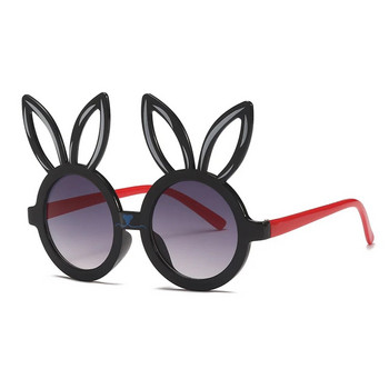 Нови детски слънчеви очила с анимационна форма на зайче Момичета Момчета Деца Слънчеви очила Кръгли косплей очила Сладки бебешки нюанси Очила UV400