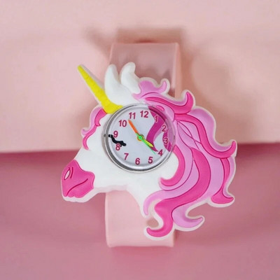 Ceas pentru copii din desene animate Copii Fete Băieți Studenți Ceasuri din silicon Curcubeu Unicorn Ceas drăguț Stelele minunate Cadou de petrecere Ceas de mână cu quartz
