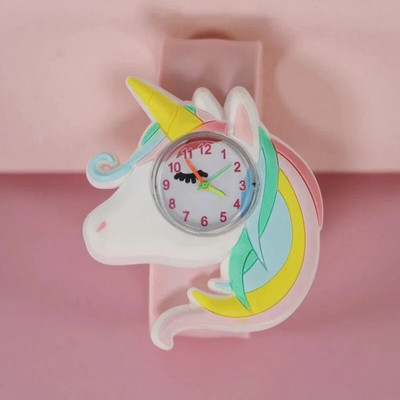 Ceas pentru copii din desene animate Copii Fete Băieți Studenți Ceasuri din silicon Curcubeu Unicorn Ceas drăguț Stelele minunate Cadou de petrecere Ceas de mână cu quartz