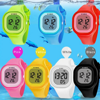 Παιδικό ρολόι μάρκας SYNOKE Μόδα παιδικά ρολόγια αγόρια Ψηφιακό ρολόι συναγερμού LED για παιδιά Παιδικό μαθητικό αδιάβροχο ρολόι χειρός