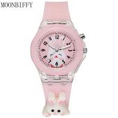 Mode Jauki mirgojoši bērnu pulksteņi bērnu mirdzoši silikona bērnu rokassprādzes gaismas pulksteņi meitenēm zēniem dāvanas Reloj