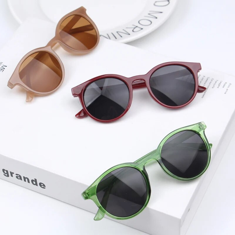 iboode Fashion Round Παιδικά γυαλιά ηλίου για κορίτσια Παιδικά γυαλιά Baby Boys Anti-UV γυαλιά ηλίου αποχρώσεις Πολύχρωμα γυαλιά ταξιδιού UV400