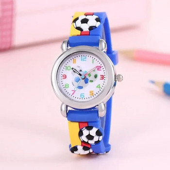 Χαριτωμένα παιδικά ρολόγια αγόρια ρολόγια Παιδικά αθλητικά ρολόγια χειρός ποδόσφαιρο μοτίβο κινουμένων σχεδίων ρολόι χαλαζία Δώρο για κορίτσια Montre Enfant