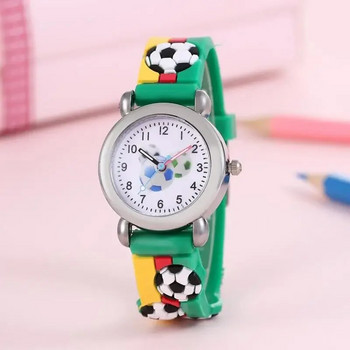 Χαριτωμένα παιδικά ρολόγια αγόρια ρολόγια Παιδικά αθλητικά ρολόγια χειρός ποδόσφαιρο μοτίβο κινουμένων σχεδίων ρολόι χαλαζία Δώρο για κορίτσια Montre Enfant