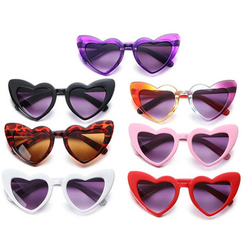 Детски слънчеви очила във формата на сърце 2023 Летни детски слънчеви очила Сладки любовни сърца Сенници Очила за 3-9 години Момчета Момичета