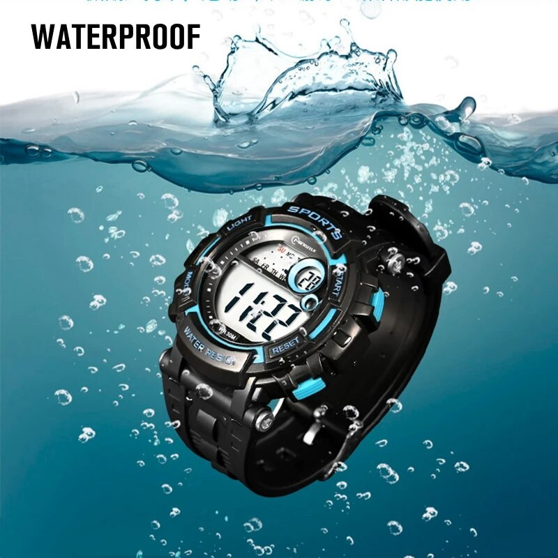 Bērnu digitālie pulksteņi Studentu gumijas siksnas rokassprādze bērniem zēniem sprādzes pusaudžiem lēti rokas pulkstenis jauniešiem vīriešu stundu sporta pulksteņi