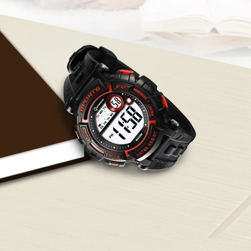 Bērnu digitālie pulksteņi Studentu gumijas siksnas rokassprādze bērniem zēniem sprādzes pusaudžiem lēti rokas pulkstenis jauniešiem vīriešu stundu sporta pulksteņi