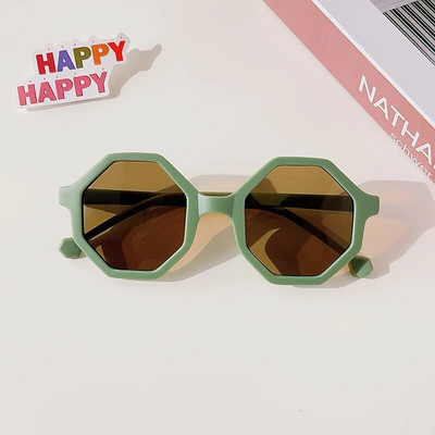 2023 Dječje slatke prugaste poligonske UV400 sunčane naočale Dječje djevojčice Sunčane naočale za zaštitu od sunca na otvorenom Dječje naočale za zaštitu očiju