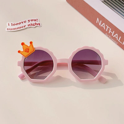 2023 Dječje slatke prugaste poligonske UV400 sunčane naočale Dječje djevojčice Sunčane naočale za zaštitu od sunca na otvorenom Dječje naočale za zaštitu očiju
