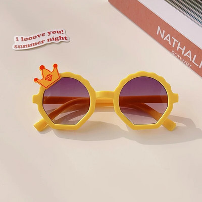 2023 Dječje slatke prugaste poligonske UV400 sunčane naočale Dječje djevojčice Sunčane naočale za zaštitu od sunca na otvorenom Dječje naočale za zaštitu očiju