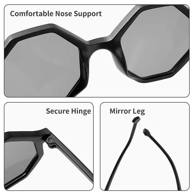 2023 Dječje slatke prugaste poligonske UV400 sunčane naočale Dječje djevojčice Sunčane naočale za zaštitu od sunca na otvorenom Dječje naočale za zaštitu očiju