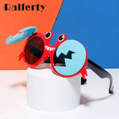 Ralferty Cool Baby Kids Saulesbrilles Meitenes Zēni Karikatūras Krabju Paceļami Saulesbrilles Smieklīgi Bērnu Abažūri Neplīstošs Mīksts Rāmis Oculo