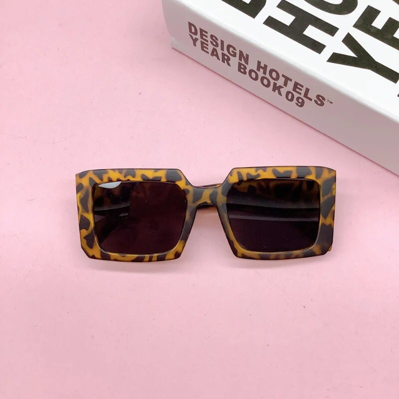 Koreja Cute Kids Saulesbrilles Taisnstūris Mode Bērnu Saulesbrilles Vintage Square Outdoor Brilles Brilles Forša stila Brilles