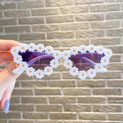 2023. gada jaunākās vintage meiteņu zēnu krāsas apaļas puķes kaķa acs formas bērnu saulesbrilles UV400 bērniem paredzētas polarizētās saulesbrilles