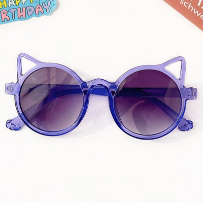 2023. gada jaunākās vintage meiteņu zēnu krāsas apaļas puķes kaķa acs formas bērnu saulesbrilles UV400 bērniem paredzētas polarizētās saulesbrilles