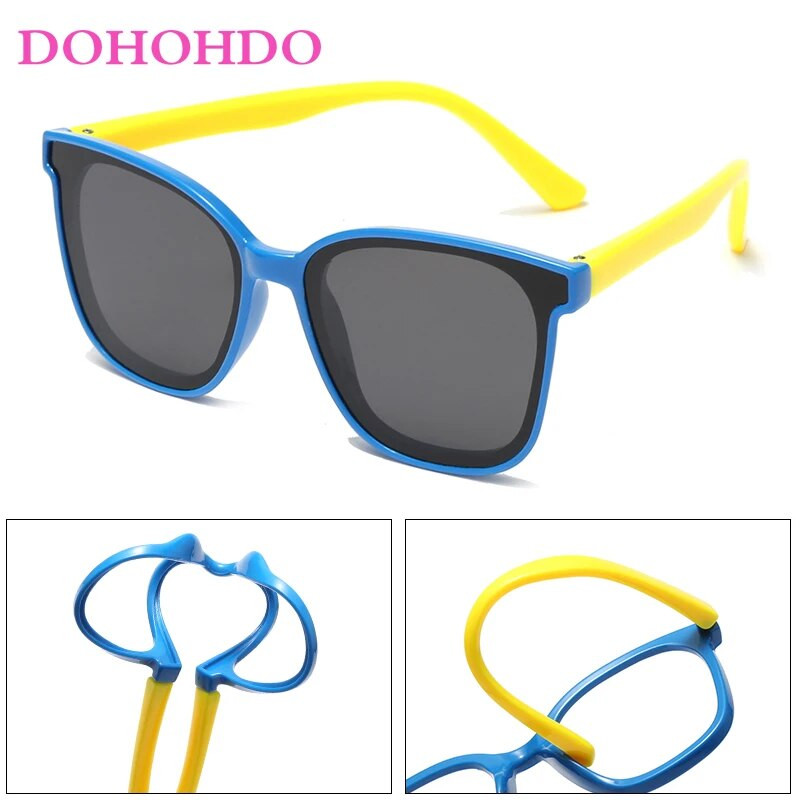 Polarizētas bērnu saulesbrilles TR90 silikona elastīgas bērnu brilles zēniem meitenes mazuļiem brīvā dabā sporta velosipēda saulesbrilles UV400 brilles