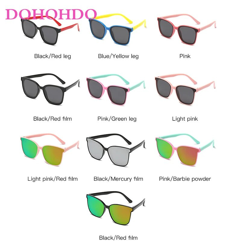 Polarizētas bērnu saulesbrilles TR90 silikona elastīgas bērnu brilles zēniem meitenes mazuļiem brīvā dabā sporta velosipēda saulesbrilles UV400 brilles