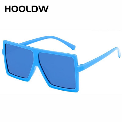 HOOLDW Uus Oversize Square Kids Päikeseprillid Tüdrukutele Beebidele Poistele Punk Päikeseprillid UV400 Laste Prillid Varjud Prillid Oculos De Sol
