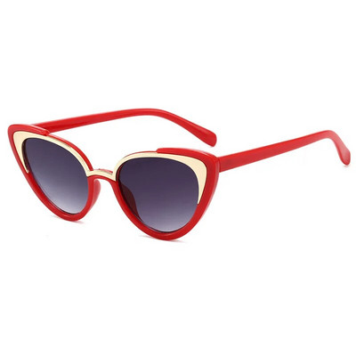 2023. gada jaunas kaķu acu brilles bērniem zēniem un meitenēm zīdaiņu saulesbrilles modes vintage bērnu saulesbrilles klasiskās metāla kaķu acu brilles Uv400