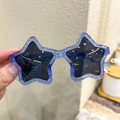 Street Beat Fashion Personality Piecstaru zvaigzne Bērnu saulesbrilles Meitene Zēns Jauki Tonēti Krāsu Plastmasas Rāmis Bērnu Saulesbrilles