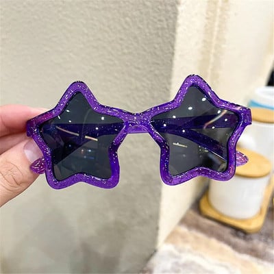 Street Beat Fashion Personality Piecstaru zvaigzne Bērnu saulesbrilles Meitene Zēns Jauki Tonēti Krāsu Plastmasas Rāmis Bērnu Saulesbrilles