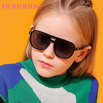 Γυαλιά ηλίου για παιδιά διπλά Bridges Polarized Νέα 3-12 ετών Κορίτσια Αγόρια TAC Γυαλιά σιλικόνης Εύκαμπτα γυαλιά Σκελετός UV Protect Shades