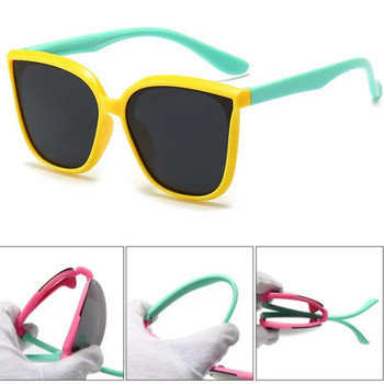 Ευέλικτα παιδικά γυαλιά ηλίου σιλικόνης UV400 Γυαλιά ηλίου με πολωμένους φακούς για αγόρια για κορίτσια Γυαλιά ηλίου γάτας για εξωτερικούς χώρους