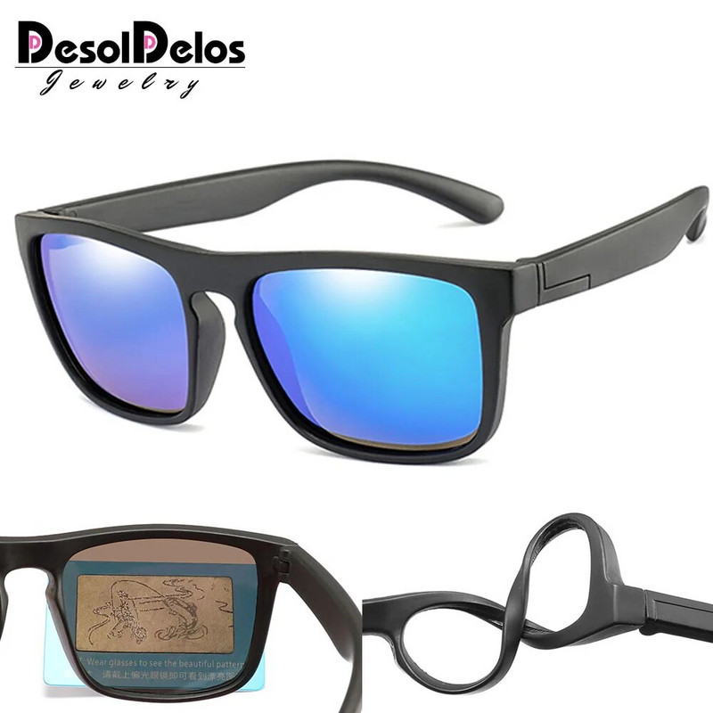 2024 Päikeseprillid Lapsed Tüdrukud Poisid Polariseeritud Lapsed Päikeseprillid PC UV-kaitse Prillid Prillid Kvaliteetne D323