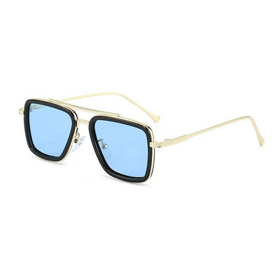 Moda de lux, stil Tony Stark, ochelari de soare polarizați pentru copii, ochelari de soare pătrați, băieți, fete, ochelari retro Iron Man