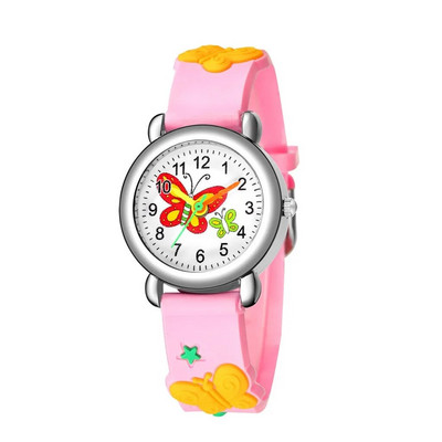 Ceasuri de mână pentru copii la modă Ceasuri drăguțe cu model de desene animate pentru copii Baieți Ceasuri de mână rafinate cu quartz simple, cadou