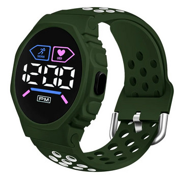Нов моден водоустойчив спортен часовник Студентски детски прости часовници Цифров часовник за момчета Момичета Деца Електронен LED ръчен часовник