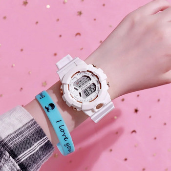 Παιδικό ρολόι Ροζ ρολόι σιλικόνης G αδιάβροχο σοκ Ηλεκτρονικό ψηφιακό βραχιόλι Παιδικό μαθητικό κορίτσι Ρολόι χειρός Δώρο