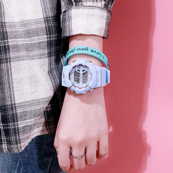 Παιδικό ρολόι Ροζ ρολόι σιλικόνης G αδιάβροχο σοκ Ηλεκτρονικό ψηφιακό βραχιόλι Παιδικό μαθητικό κορίτσι Ρολόι χειρός Δώρο