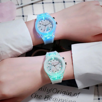 Нови спортни детски часовници за момичета Момчета Подарък Персонален часовник Лесен за четене Детски силиконов флаш кварцов ръчен часовник Reloj Infantil