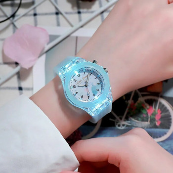 Νέα Αθλητικά Παιδικά Ρολόγια για Κορίτσια Αγόρια Δώρο Ρολόι Προσωπικότητας Ευανάγνωστα Παιδικά Ρολόγια Χαλαζίας Σιλικόνης Flash Reloj Infantil