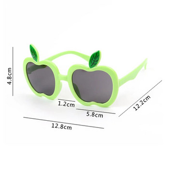 Elbru Fashion Сладки слънчеви очила с форма на плод Момчета Момичета Бебешки карикатури Apple Shades Слънчеви очила Деца UV400 Ourdoor Party Street Decor