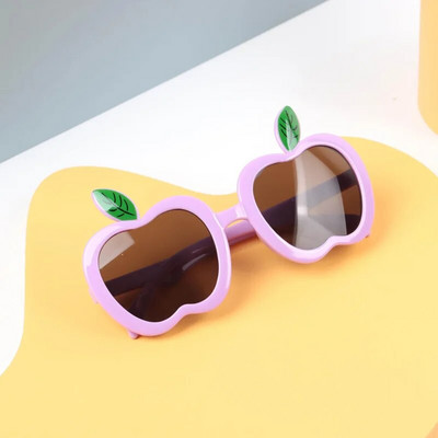 Elbru mood armsad puuviljakujulised päikeseprillid poisid tüdrukud beebi multikad Õunavarjud päikeseprillid lastele UV400 meie uksepidu tänavakaunistus