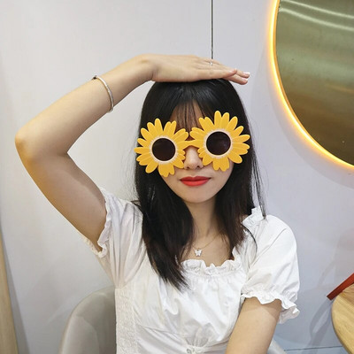 Daisy Sunflower Brilles Ballītes Karnevāla Brilles Traki iedomātā Jaunums Ballīte Saulesbrilles Saģērbt Brilles Piemērotas Bērniem Pieaugušajiem Rotaļlieta