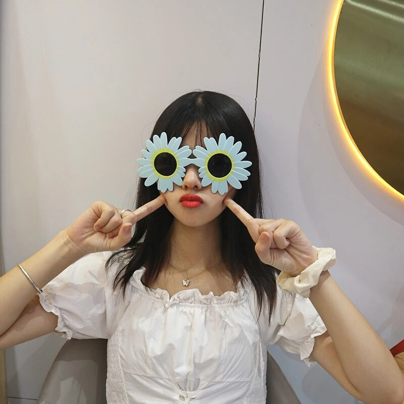 Daisy Sunflower Brilles Ballītes Karnevāla Brilles Traki iedomātā Jaunums Ballīte Saulesbrilles Saģērbt Brilles Piemērotas Bērniem Pieaugušajiem Rotaļlieta