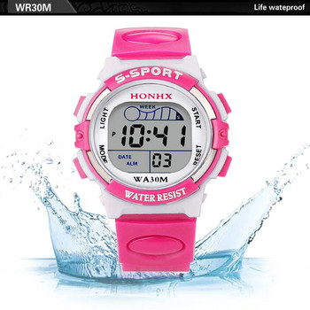Ρολόι Children Life Waterproof Boy Digital Led Watch A Kid Quartz Alarm Date Sports Wristwatch Детские Цифровые Часы С Дисплеем