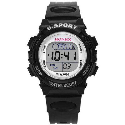 Watch Children Life Waterproof Boy Digital Led Watch A Kid Quartz Signature Date Sports Rokas pulkstenis Детские Цифровые Часы С Дисплеем