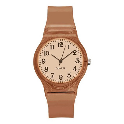 Ceas copii Ceasuri cuarț Ceasuri de mână Jelly pentru fete și băieți Ceasuri Sport Bebeluși Student Plastic Transparent Montre Femme