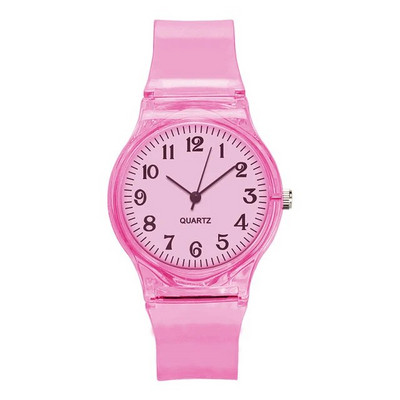 Ceas copii Ceasuri cuarț Ceasuri de mână Jelly pentru fete și băieți Ceasuri Sport Bebeluși Student Plastic Transparent Montre Femme