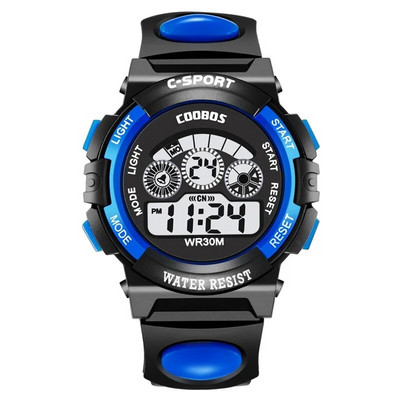 Fete Copii Camuflaj Cadouri colorate de petrecere pentru copii Ceasuri digitale Băieți Studenți Lumini luminoase Sport LED Ceas cu bliț cu alarmă