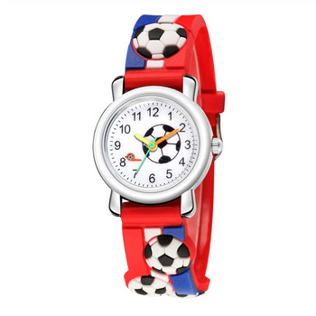 Модни детски студентски часовници Прости дигитални ръчни часовници Карикатурен футболен модел Спортен часовник Детски момчета Момичета Подаръци