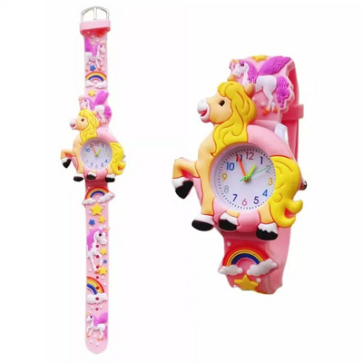 2023. gada multfilma Jauki vienradzis, varavīksnes zvaigzne, mīlestības sirds, 3D smuki pulksteņi meitenēm, bērniem, studentu ballītei, Ziemassvētku dāvanu pulkstenis