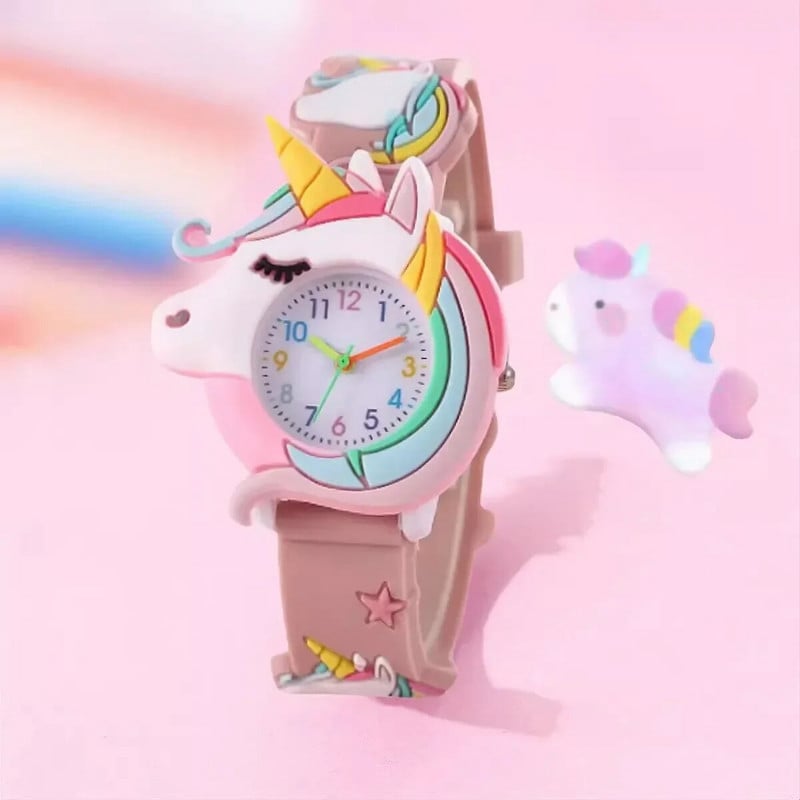 2023. gada multfilma Jauki vienradzis, varavīksnes zvaigzne, mīlestības sirds, 3D smuki pulksteņi meitenēm, bērniem, studentu ballītei, Ziemassvētku dāvanu pulkstenis